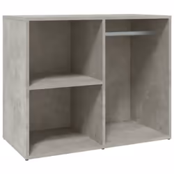 vidaXL Dressing Cabinet Dressing Storage Cosmetic Cupboard Engineered Wood - concrete grey
