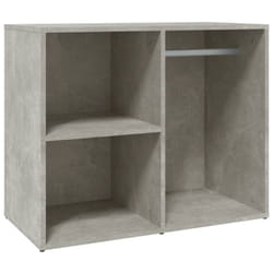 vidaXL Dressing Cabinet Dressing Storage Cosmetic Cupboard Engineered Wood - concrete grey