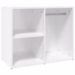 vidaXL Dressing Cabinet Dressing Storage Cosmetic Cupboard Engineered Wood - high gloss white