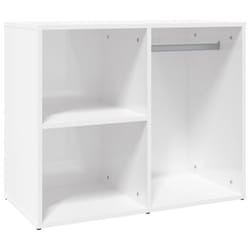 vidaXL Dressing Cabinet Dressing Storage Cosmetic Cupboard Engineered Wood - high gloss white