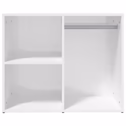 vidaXL Dressing Cabinet Dressing Storage Cosmetic Cupboard Engineered Wood - high gloss white