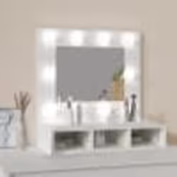vidaXL Mirror Cabinet with LED Wall-mounted Mirror Cabinet Storage Cupboard - White
