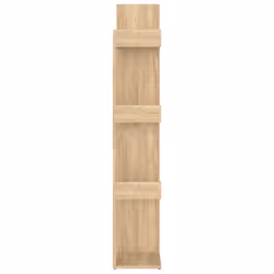 vidaXL Book Cabinet Sonoma Oak Engineered Wood Organiser Storage Bookshelf - Additional view 5