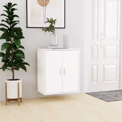 vidaXL Shoe Cabinet White Engineered Wood Shoe Rack Storage Organiser Cabinet