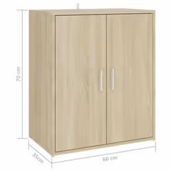 vidaXL Shoe Cabinet Sonoma Oak Engineered Wood Shoe Storage Organiser Cabinet - Additional view 10
