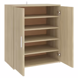 vidaXL Shoe Cabinet Sonoma Oak Engineered Wood Shoe Storage Organiser Cabinet