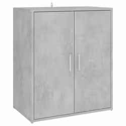 vidaXL Shoe Cabinet Concrete Grey Engineered Wood Shoe Rack Organiser Cabinet - Additional view 5