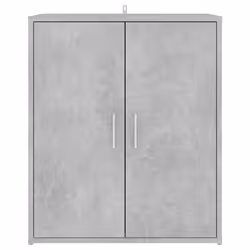 vidaXL Shoe Cabinet Concrete Grey Engineered Wood Shoe Rack Organiser Cabinet - Additional view 6