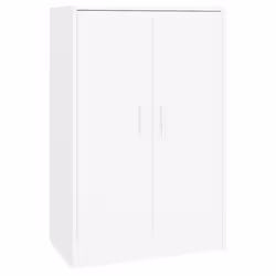vidaXL Shoe Cabinet White Engineered Wood Hallway Shoe Organiser Shelf Rack