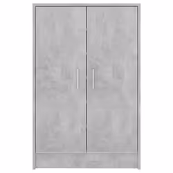 vidaXL Shoe Cabinet Concrete Grey Engineered Wood Hallway Shoe Organiser Rack - Additional view 4