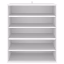 vidaXL Shoe Cabinet White Engineered Wood Household Shoe Storage Shelf Rack - Additional view 3