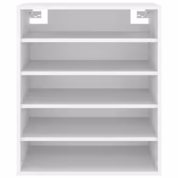 vidaXL Shoe Cabinet White Engineered Wood Household Shoe Storage Shelf Rack - Additional view 5