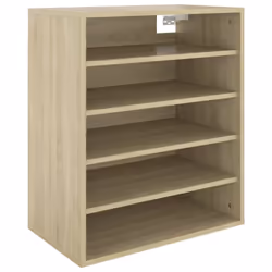 vidaXL Shoe Cabinet Sonoma Oak Engineered Wood Shoe Storage Organiser Rack
