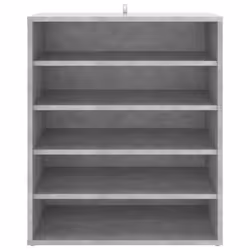 vidaXL Shoe Cabinet Concrete Grey Engineered Wood Shoe Storage Organiser Rack - Additional view 7