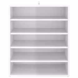 vidaXL Shoe Cabinet High Gloss White Engineered Wood Shoe Storage Shelf Rack