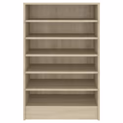 vidaXL Shoe Cabinet Sonoma Oak Engineered Wood Hallway Shoe Organiser Shelf - Additional view 5