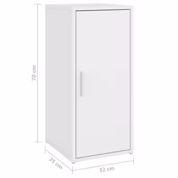 vidaXL Shoe Cabinet White Engineered Wood Household Shoe Storage Rack Set - Additional view 4