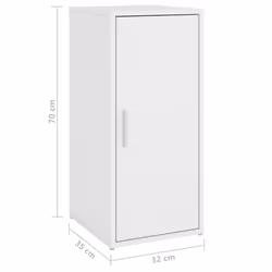 vidaXL Shoe Cabinet Shoe Storage Rack Organiser Shoe Cupboard Engineered Wood - white, 2 pcs
