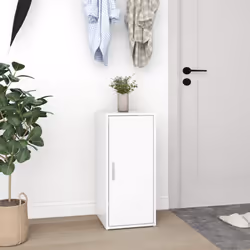 vidaXL Shoe Cabinet Shoe Storage Rack Organiser Shoe Cupboard Engineered Wood - white, 2 pcs - Additional view 4