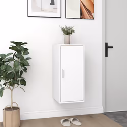 vidaXL Shoe Cabinet Shoe Storage Rack Organiser Shoe Cupboard Engineered Wood - white, 2 pcs - Additional view 5