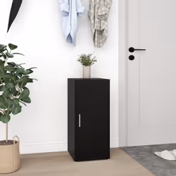 vidaXL Shoe Cabinet Shoe Storage Rack Organiser Shoe Cupboard Engineered Wood - black, 2 pcs - Additional view 4