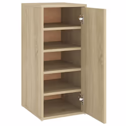 vidaXL Shoe Cabinet Shoe Storage Rack Organiser Shoe Cupboard Engineered Wood - sonoma oak, 1 pcs