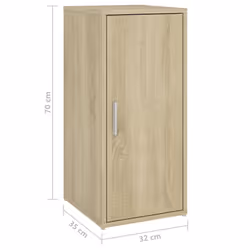 vidaXL Shoe Cabinet Shoe Storage Rack Organiser Shoe Cupboard Engineered Wood - sonoma oak, 1 pcs