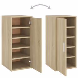 vidaXL Shoe Cabinet Shoe Storage Rack Organiser Shoe Cupboard Engineered Wood - sonoma oak, 1 pcs - Additional view 8
