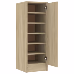 vidaXL Shoe Cabinet Sonoma Oak Engineered Wood Household Shoe Storage Rack