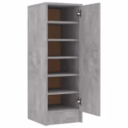 vidaXL Shoe Cabinet Concrete Grey Engineered Wood Household Shoe Storage Rack