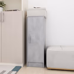 vidaXL Shoe Cabinet Concrete Grey Engineered Wood Household Shoe Storage Rack