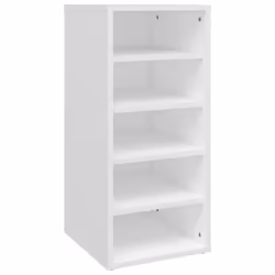 vidaXL Shoe Cabinet White Engineered Wood Shoe Storage Organiser Rack Shelf