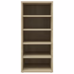vidaXL 2x Shoe Cabinets Sonoma Oak Engineered Wood Storage Organiser Shelf - Additional view 6
