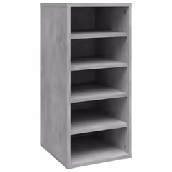 vidaXL 2x Shoe Cabinets Concrete Grey Engineered Wood Shoe Storage Organiser - Additional view 5