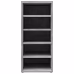 vidaXL 2x Shoe Cabinets Concrete Grey Engineered Wood Shoe Storage Organiser - Additional view 6