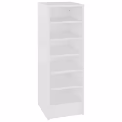 vidaXL Shoe Cabinet White Engineered Wood Wall-Mounted Hanging Shoe Rack Shelf