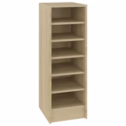 vidaXL Shoe Cabinet Sonoma Oak Engineered Wood Wall-Mounted Hanging Shoe Rack