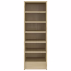 vidaXL Shoe Cabinet Sonoma Oak Engineered Wood Wall-Mounted Hanging Shoe Rack