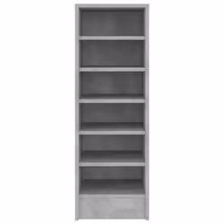 vidaXL Shoe Cabinet Concrete Grey Engineered Wood Wall-Mounted Shoe Rack Shelf