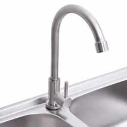 vidaXL Camping Sink Single Basin with Tap Stainless Steel Sink Multi Sizes - 76 x 42 x 18.5 cm - Additional view 6