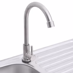 vidaXL Camping Sink Single Basin with Tap Stainless Steel Garden Garage Sink - Additional view 5
