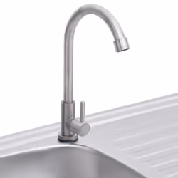 vidaXL Camping Sink Single Basin with Tap Stainless Steel Garden Garage Sink - Additional view 5