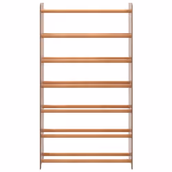 ) vidaXL Shoe Rack Engineered Wood Shoe Storage Cupboard Brown/Grey Multi Sizes - Brown, 65 x 24 x 117 cm (W x D x H