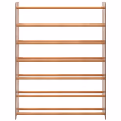 ) vidaXL Shoe Rack Engineered Wood Shoe Storage Cupboard Brown/Grey Multi Sizes - Brown, 90 x 24 x 117 cm (W x D x H - Additional view 2