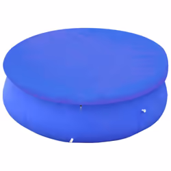 vidaXL 2x Pool Covers PE Round Cover Pool Accessory Cap Shade Ground Cloth
