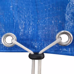 vidaXL 2x Pool Covers PE Round Cover Pool Accessory Cap Shade Ground Cloth - Additional view 6