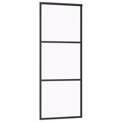 vidaXL Sliding Door with Hardware Set ESG Glass&Aluminium Sliding Door System