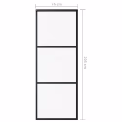 vidaXL Sliding Door with Hardware Set ESG Glass&Aluminium Sliding Door System - Additional view 8