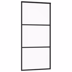 vidaXL Sliding Door with Hardware Set ESG Glass&Aluminium Sliding Door System - Additional view 2