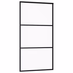 vidaXL Sliding Door with Hardware Set ESG Glass&Aluminium Sliding Door System